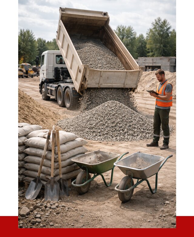 Доставка нерудных материалов в Сестрорецке от 1230 руб. | ПРОНЕРУДСст