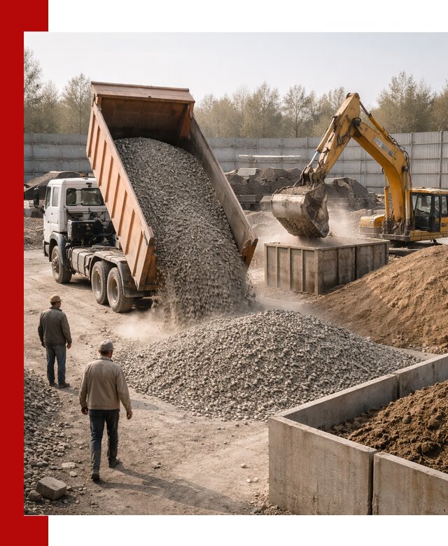 Доставка нерудных материалов с погрузкой и разгрузкой в Сестрорецке