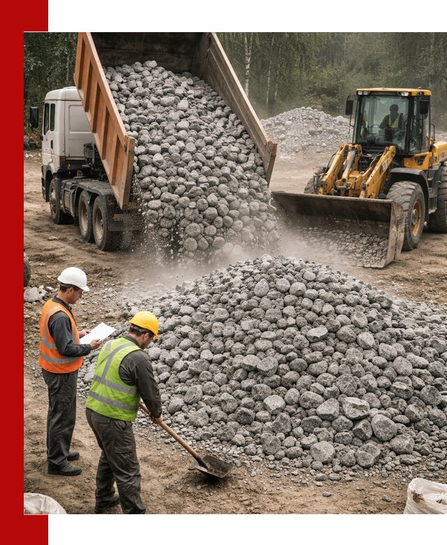 Гранитный щебень фракция 70-150 доставка в Сестрорецке