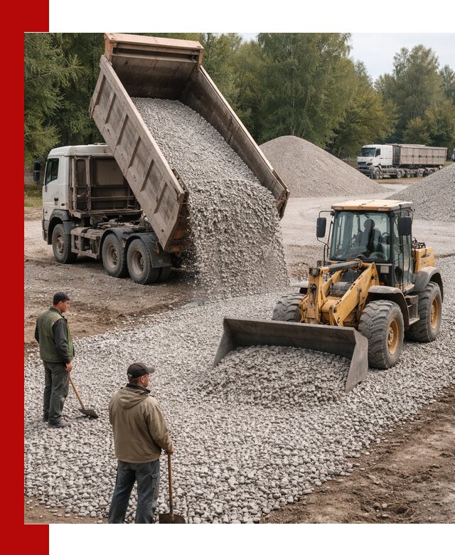 Купить гравийный щебень фракция 20-40 в Сестрорецке с доставкой