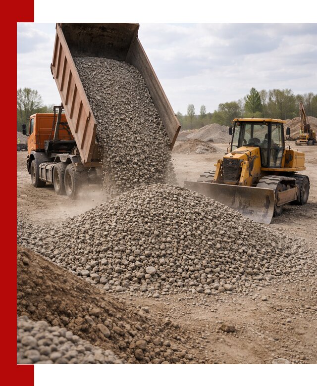 Доставка гравийного щебня фракции 40-70 в Сестрорецке