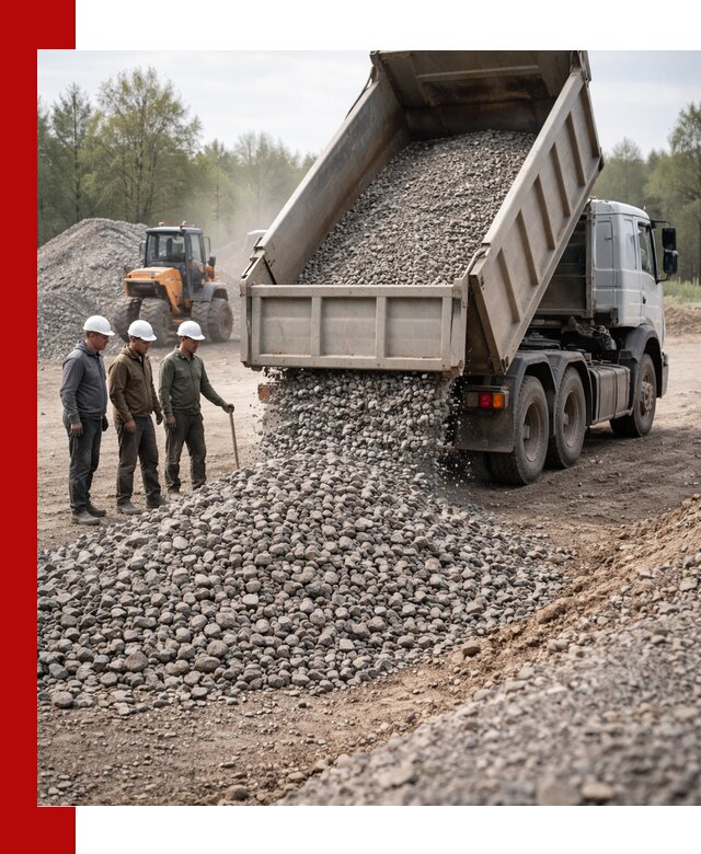 Доставка гравийного щебня фракции 70-120 в Сестрорецке