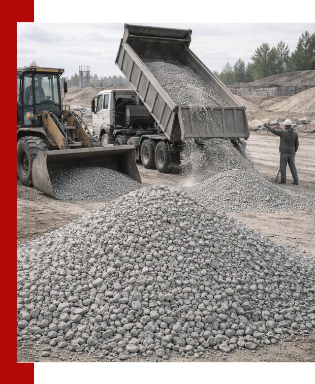 Доставка известнякового щебня фр. 5–20 в Сестрорецке