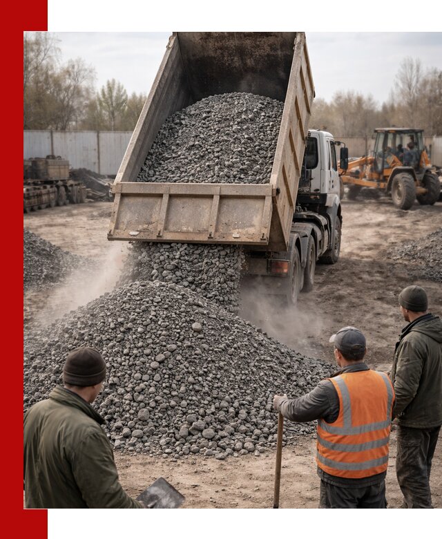 Доставка шлакового щебня в удобные сроки по выгодной цене в Сестрорецке