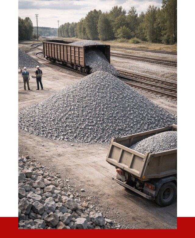 Железнодорожный щебень 20-60 в Сестрорецке от 1742 р. | ПРОНЕРУДСст