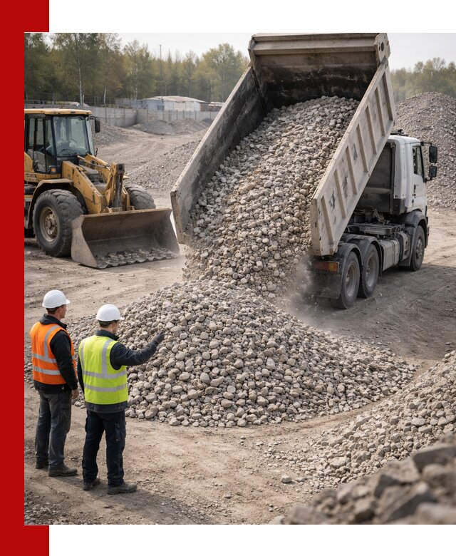 Вторичный щебень фракция 40–70 доставка в Сестрорецке