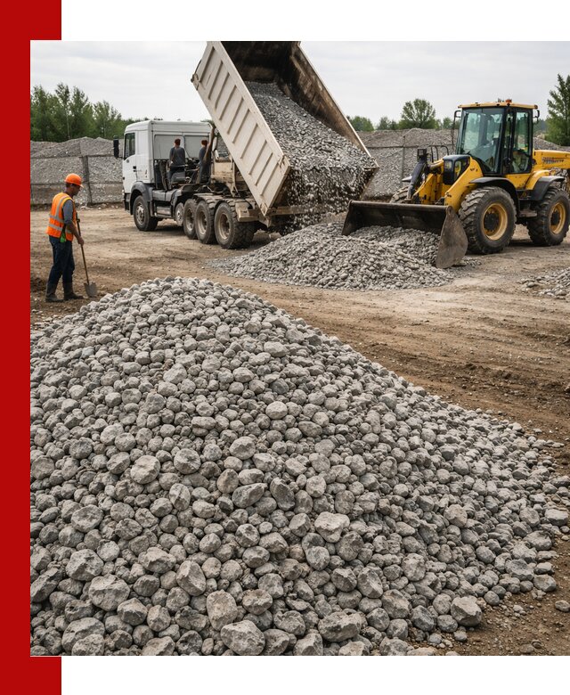 Доставка бетонного щебня фракции 40-70 в Сестрорецке