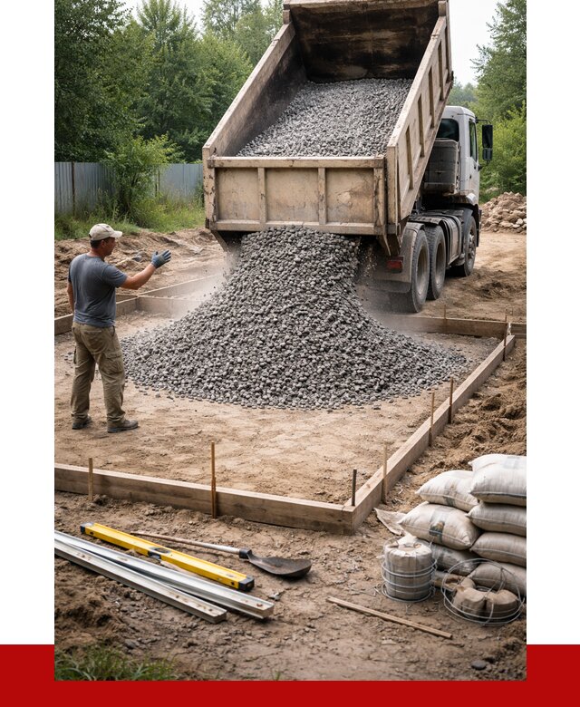 Купить щебень для фундамента в Сестрорецке от 4612 р. | ПРОНЕРУДСст