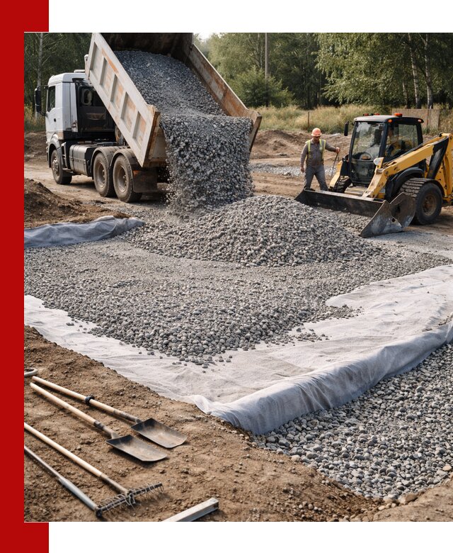 Щебень для фундамента с доставкой в Сестрорецке