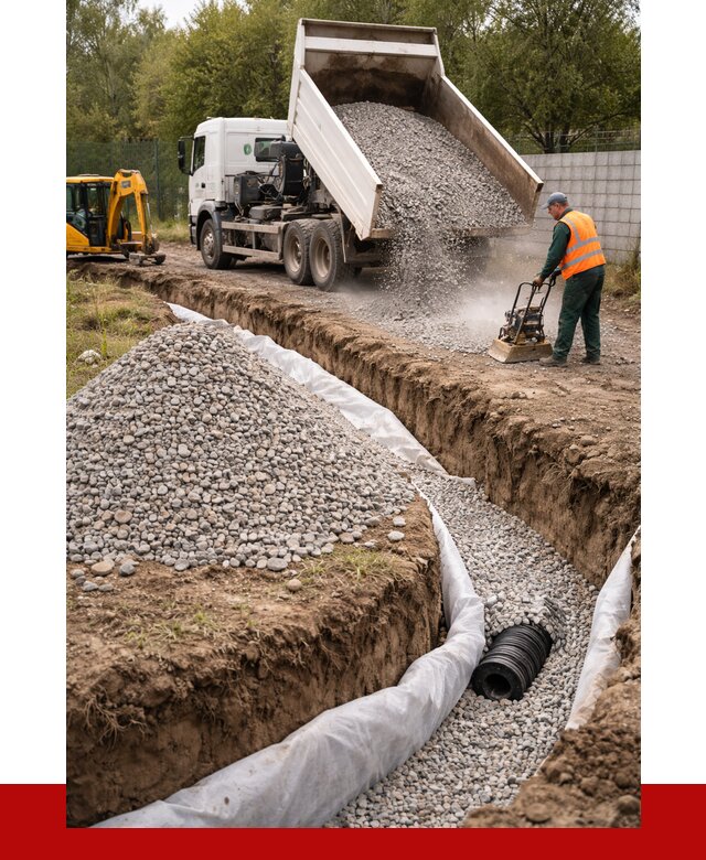 Щебень для дренажа в Сестрорецке от 1896 р., ПРОНЕРУДСст доставка