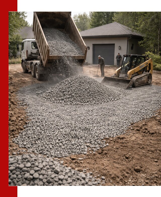 Щебень для парковки в Сестрорецке: доставка и укладка качественного материала