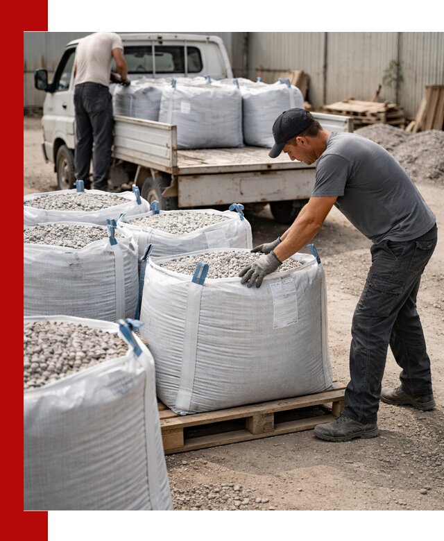 Доставка щебня в мешках по выгодным ценам в Сестрорецке