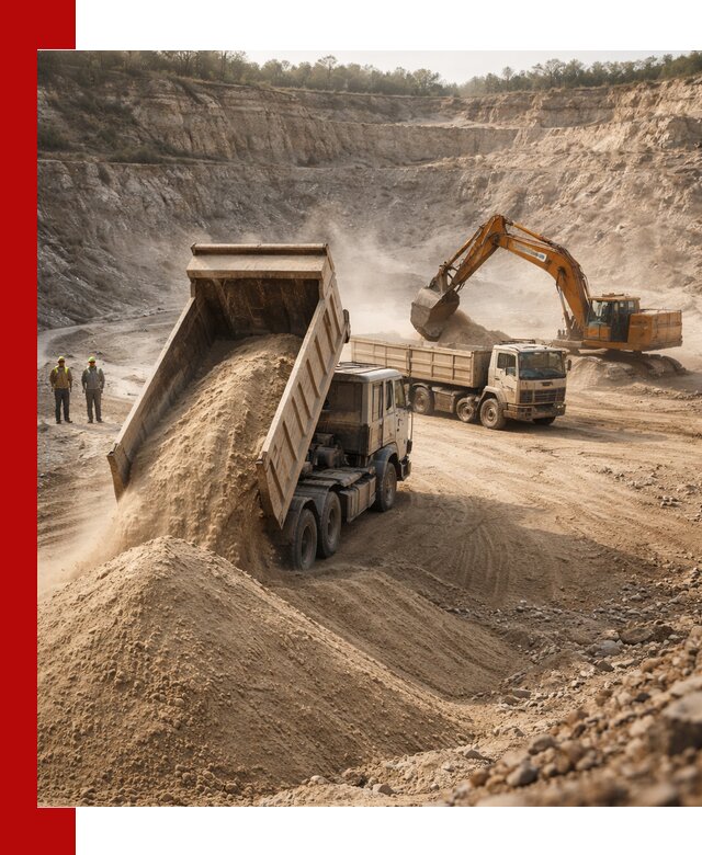 Карьерный песок навалом с доставкой в Сестрорецке