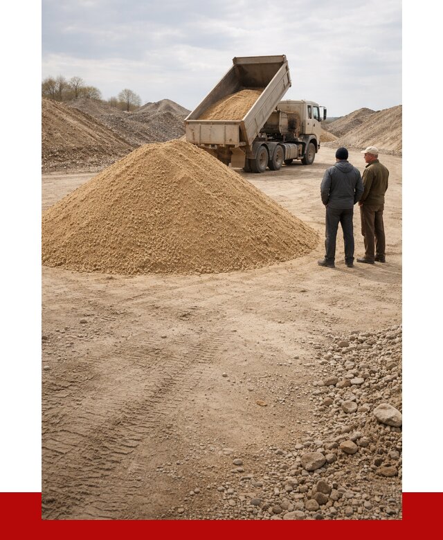 Карьерный песок крупнозернистый в Сестрорецке от 8712 р | ПРОНЕРУДСст