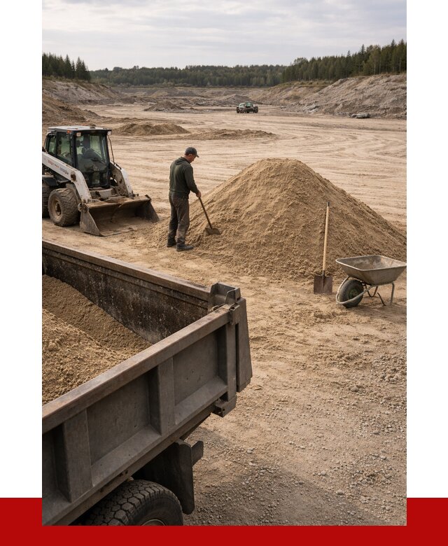 Карьерный песок среднезернистый в Сестрорецке, от 2255 р. ПРОНЕРУДСст