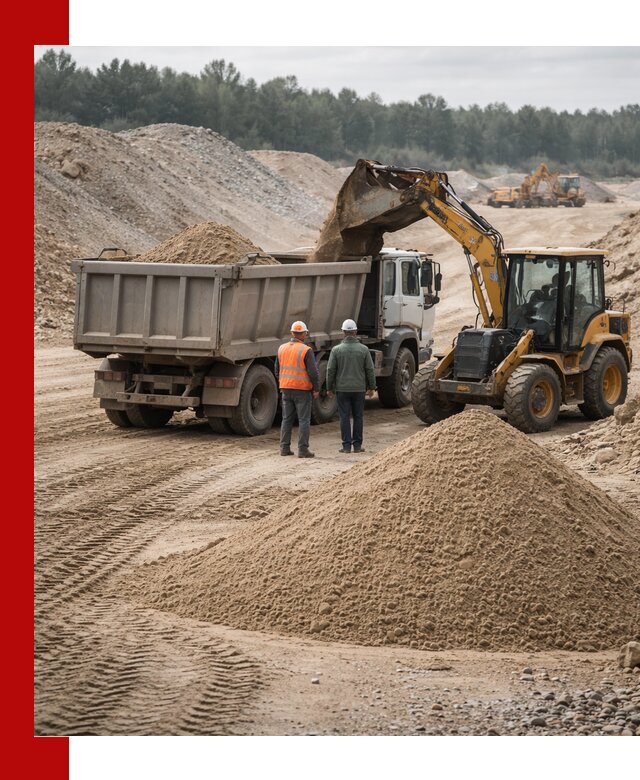 Карьерный среднезернистый песок с доставкой в Сестрорецке