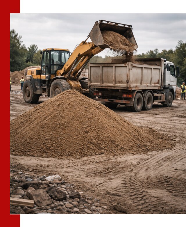 Доставка речного песка навалом в Сестрорецке быстро и выгодно