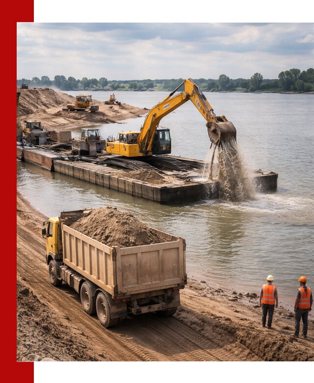 Намывной песок с доставкой в Сестрорецке оптом и в розницу