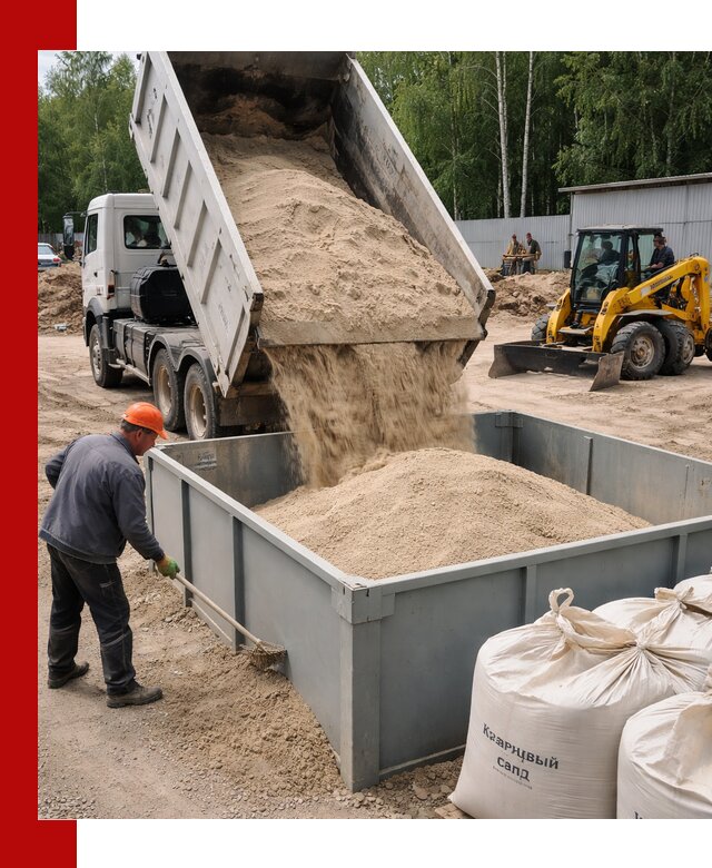 Кварцевый песок для фильтра в Сестрорецке — доставка и качество