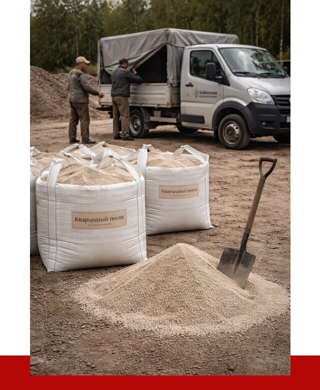 Кварцевый песок для пескоструя в Сестрорецке от 4612 р. | ПРОНЕРУДСст