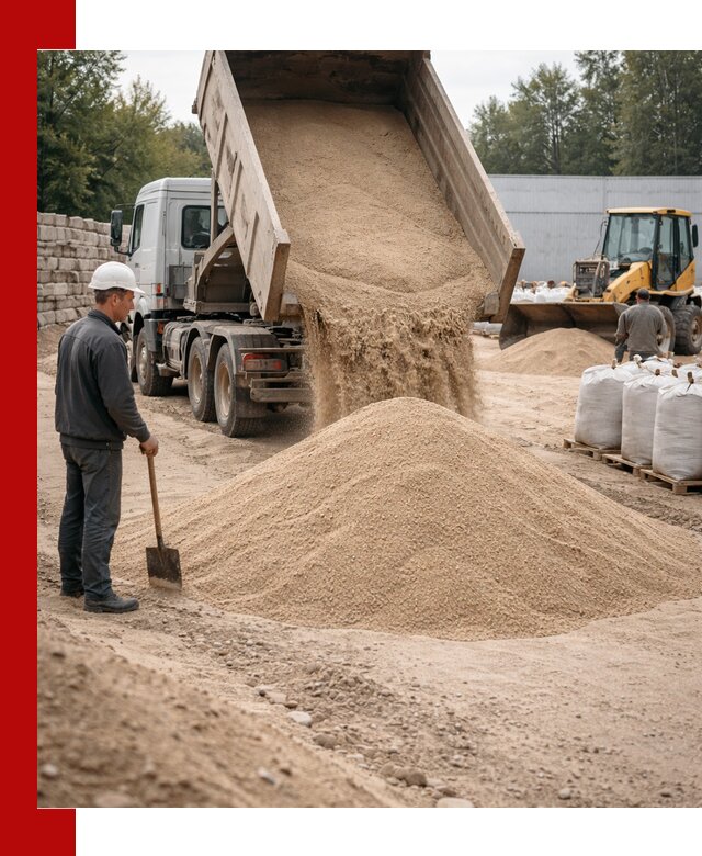 Кварцевый песок фракция 0–3 мм с доставкой в Сестрорецке
