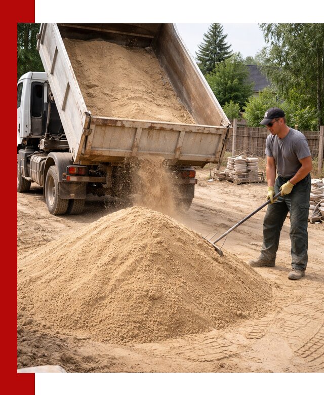 Доставка сухого песка самосвалами в Сестрорецке