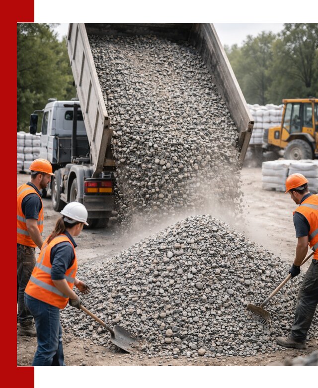 Доставка гравия и камня в Сестрорецке оптом и в розницу