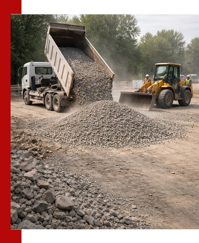 Гравий фракция 5–20 доставка в Сестрорецке оптом и в розницу