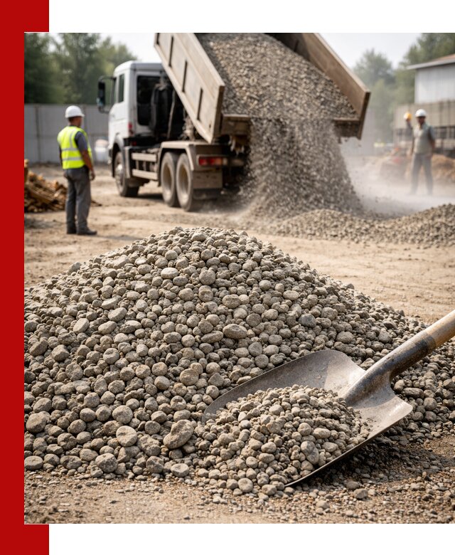 Доставка гравия фракции 20-40 в Сестрорецке с самосвалами