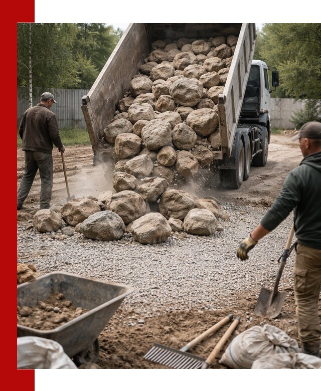 Доставка и укладка булыжника в Сестрорецке