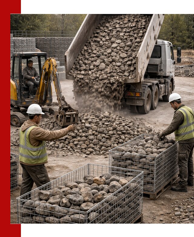 Камень для габионов фракция 100–201 в Сестрорецке