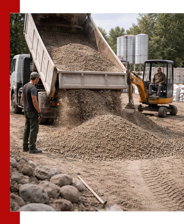 Доставка ПГС С3 в Сестрорецке самосвалами и миксерами