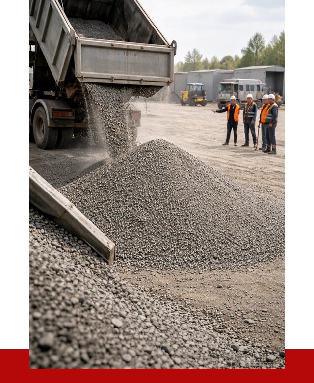 Гравийный отсев 0-5 в Сестрорецке от 1230 р. с доставкой | ПРОНЕРУДСст