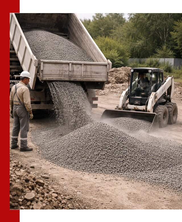 Доставка гравийного отсева 0-5 в Сестрорецке оптом и в розницу