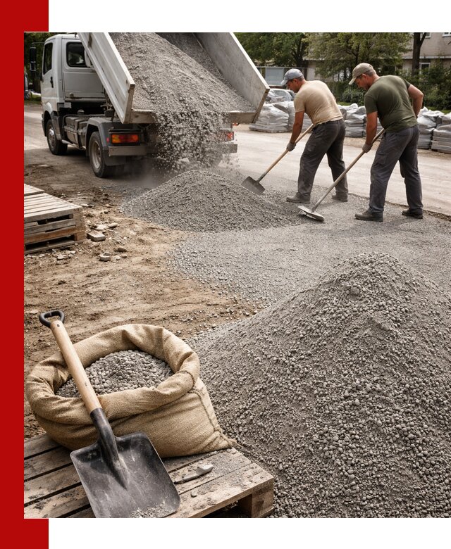 Отсев для тротуарной плитки в Сестрорецке — доставка и укладка