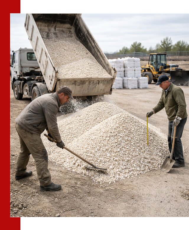 Мраморная крошка с доставкой и разгрузкой в Сестрорецке