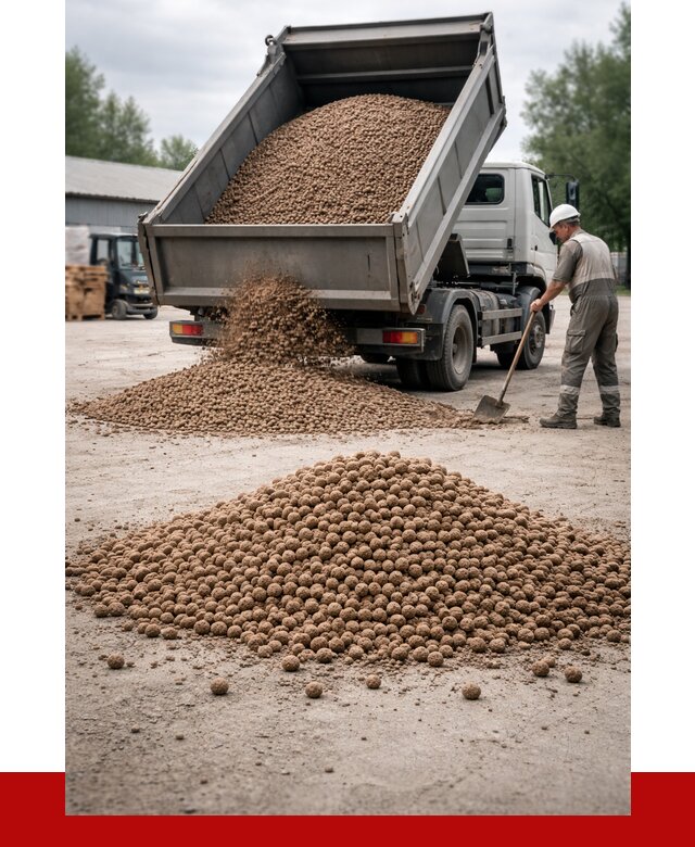 Керамзит с доставкой в Сестрорецке от 4305 р. за м3 | ПРОНЕРУДСст