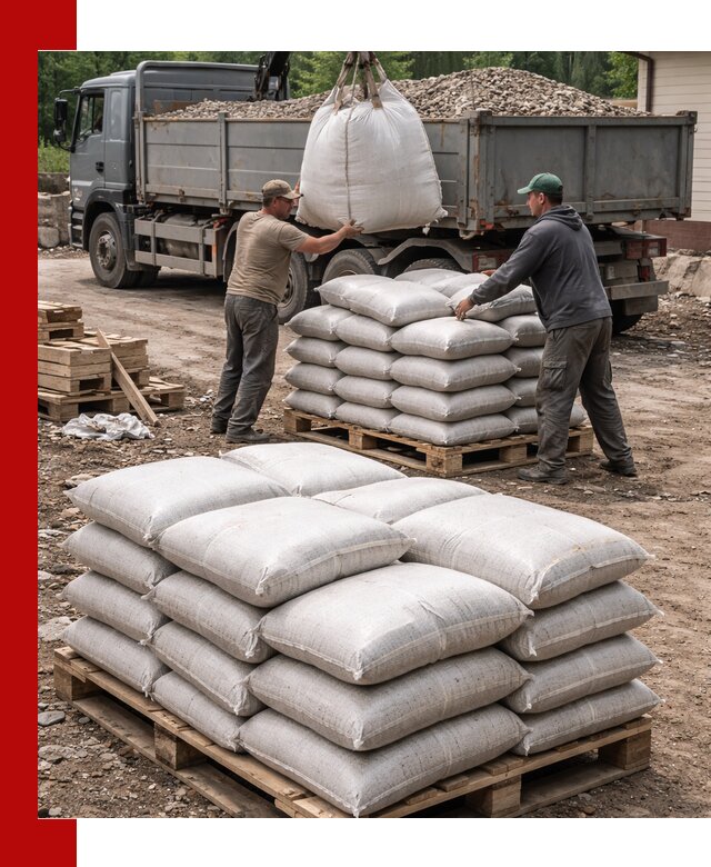 Керамзит в мешках с доставкой в Сестрорецке от компании-поставщика