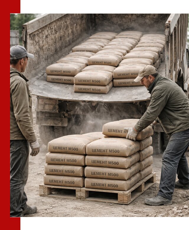 Цемент М500 с доставкой самосвалом в Сестрорецке