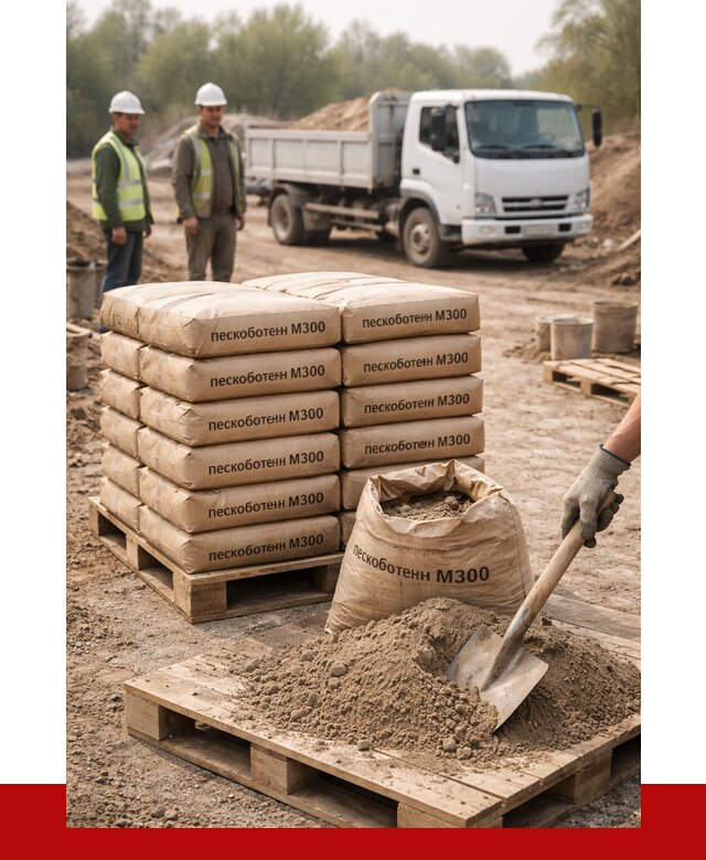 Пескобетон М300 в Сестрорецке с доставкой от 4766 р. за куб | ПРОНЕРУДСст