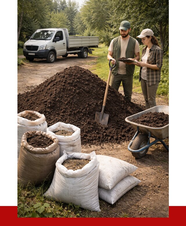 Купить грунт с доставкой в Сестрорецке от 4612 р. за м3 | ПРОНЕРУДСст