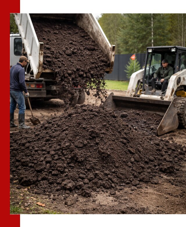 Плодородный грунт с доставкой в Сестрорецке для садов и огородов