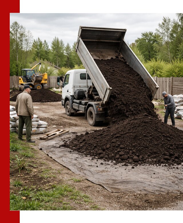 Доставка качественного почвогрунта в Сестрорецке оптом и в розницу