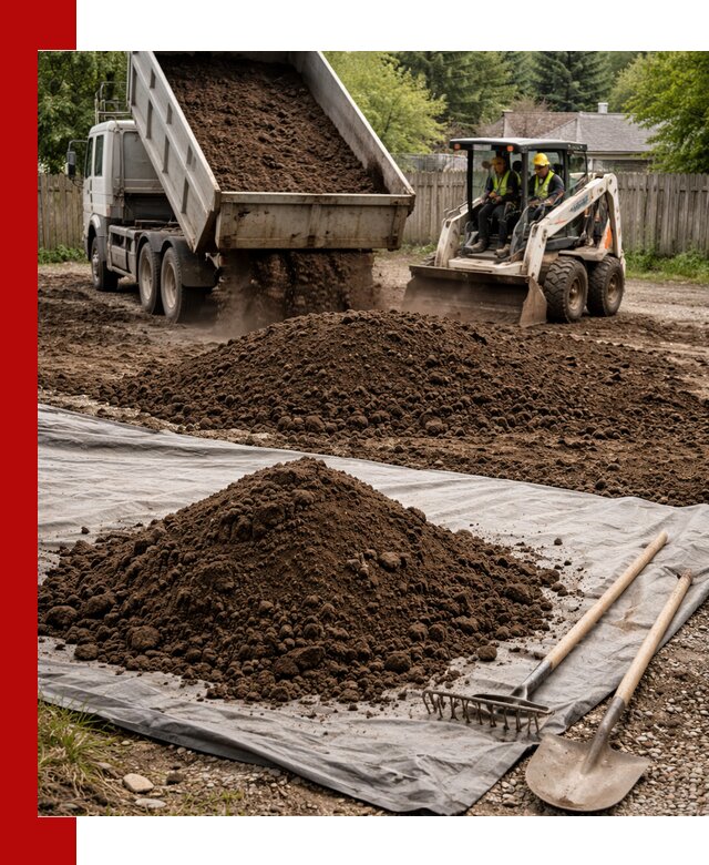 Грунт для отсыпки участка с доставкой в Сестрорецке