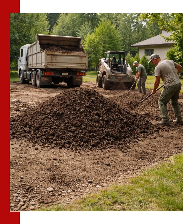 Доставка и укладка грунта для газона в Сестрорецке