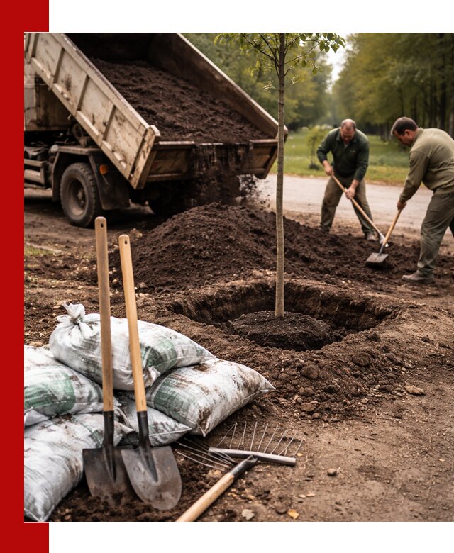 Грунт для посадки деревьев в Сестрорецке — доставка и подготовка почвы