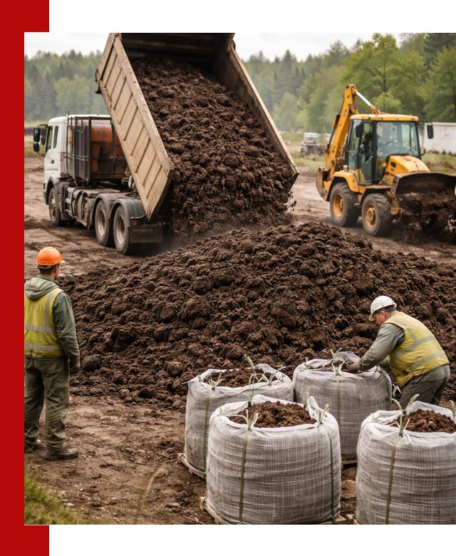 Доставка нейтрального торфа в Сестрорецке оптом и в розницу