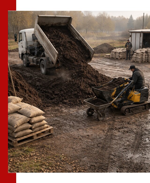 Кислый торф в доставке по выгодным ценам в Сестрорецке