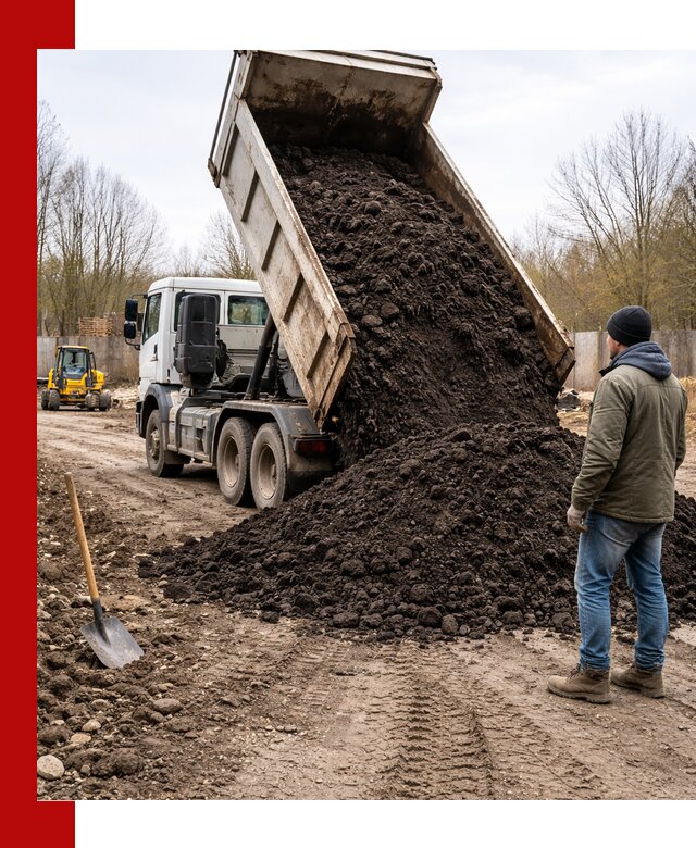 Доставка чернозема навалом в Сестрорецке быстро и выгодно