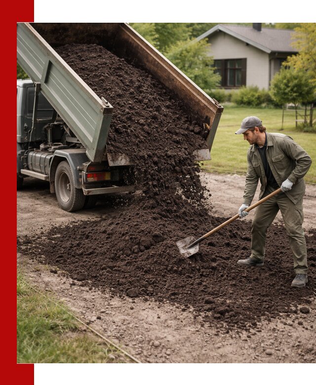 Чернозем для газона с доставкой в Сестрорецке быстро и качественно